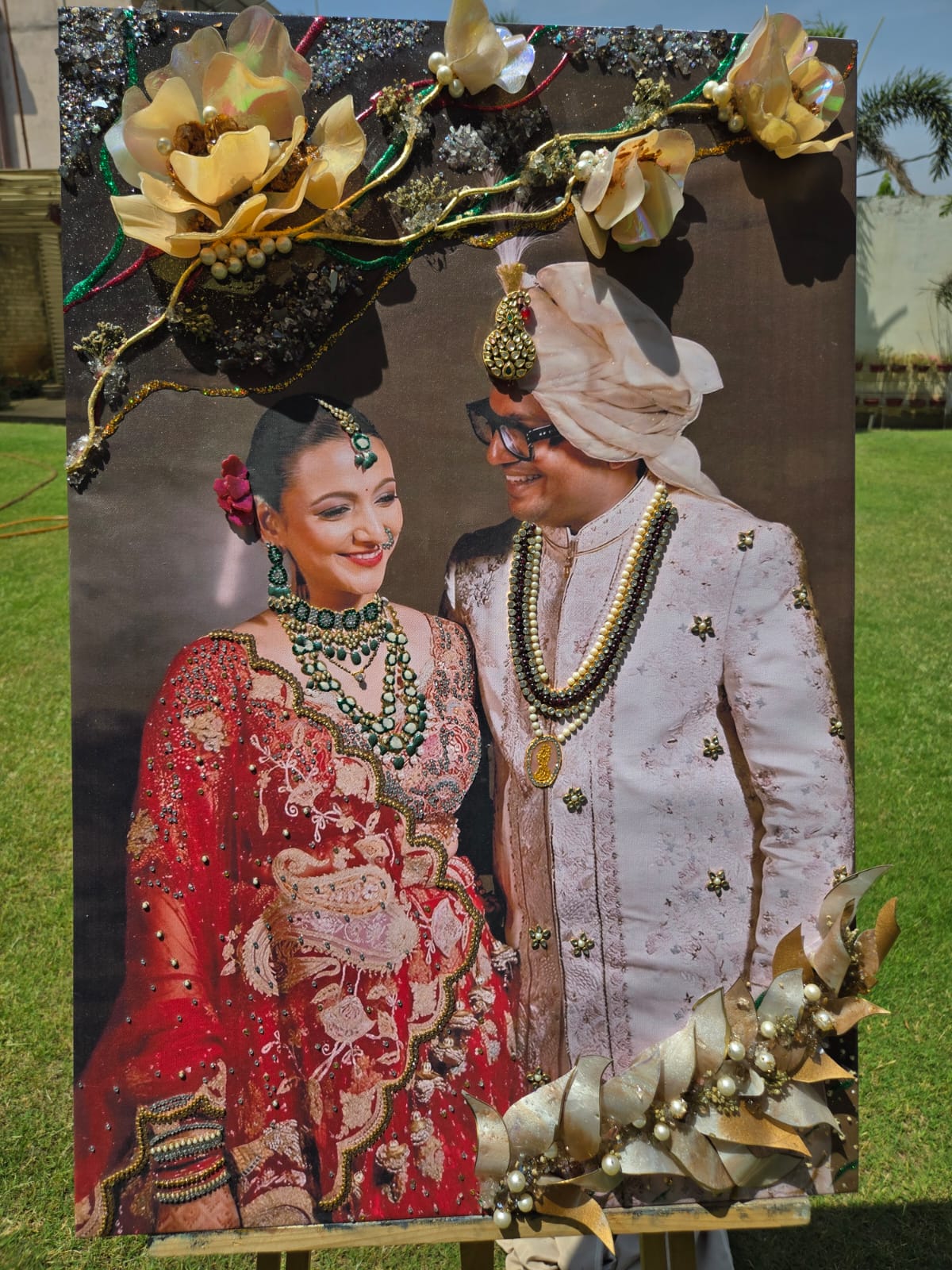 Varmala, Kalgi & Mala Preservation with 3D Resin Decor